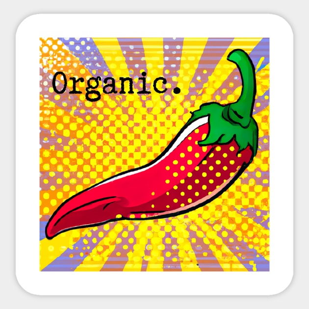 Organic Chili Pepper Sticker by Homegrown Life